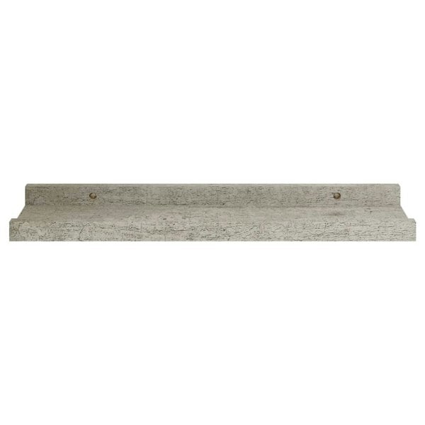 Berkfield Wall Shelves 4 pcs Concrete Grey 40x9x3 cm