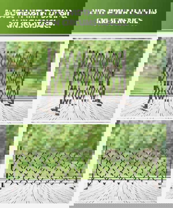 Security Gate Pet Baby Metal Barrier Garden Indoor Outdoor Expandable  3.3M