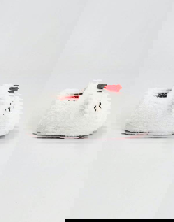 Hello Kitty Girls White Character Face Slip On Loafer Slippers
