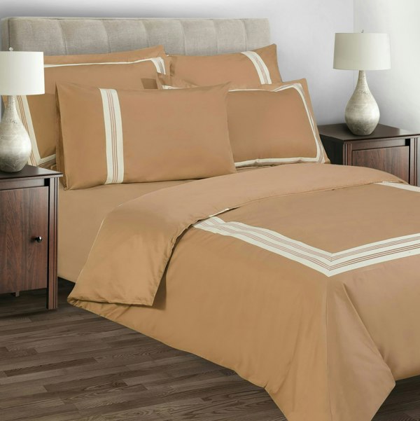 Sweet Dreams Knightsbridge 330 Thread Count Embroidered Duvet Cover Set