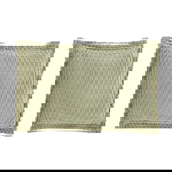 Pineapple Elephant Jaipur Chunky Waffle Cotton Cushion Sage Green