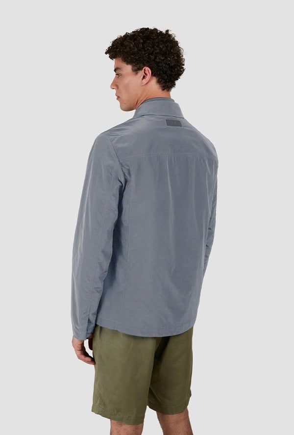 Paul & Shark Men's Shacket Re-130 High Density - Grey