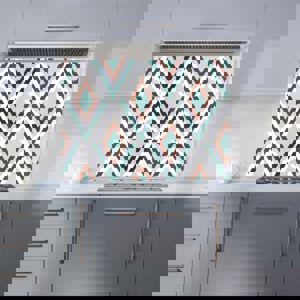 Warren Reed - Designer Zig Zag Abstract Pattern Kitchen Splashback