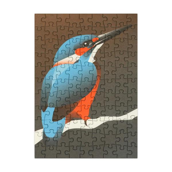 Happily Puzzles King Fisher - 99 Piece Mini Jigsaw Puzzle