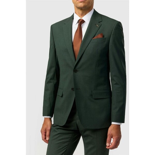 Ted Baker Slim Fit Forest Green Panama Jacket