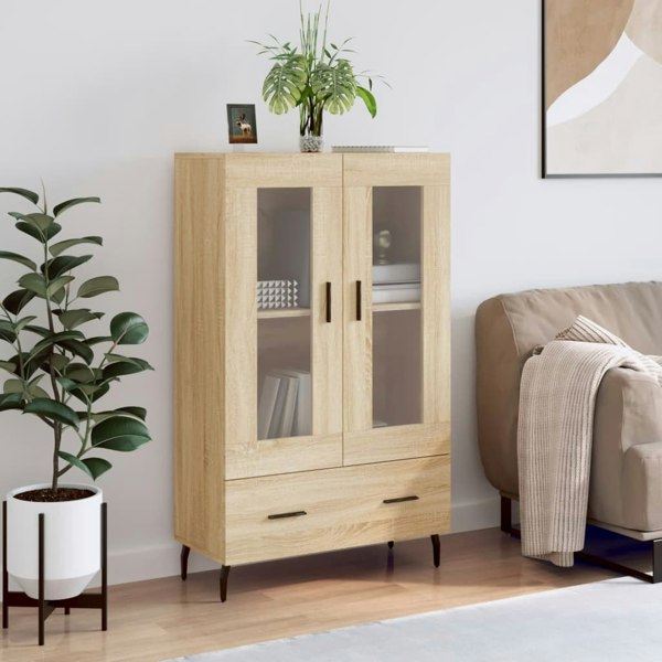 Berkfield Highboard Sonoma Oak 69.5x31x115 cm Engineered Wood