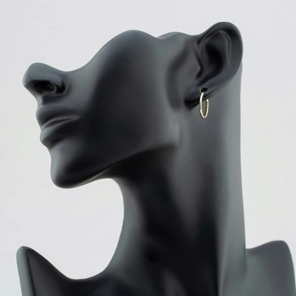 T. H. Baker 9ct Yellow-Gold Sleeper Hoop Earrings 1.53.9809
