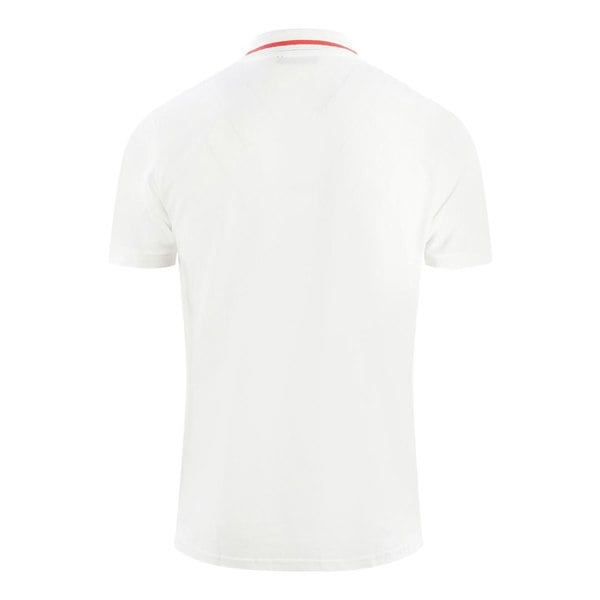 Cavalli Class Circular Snake Logo Polo Shirt - White