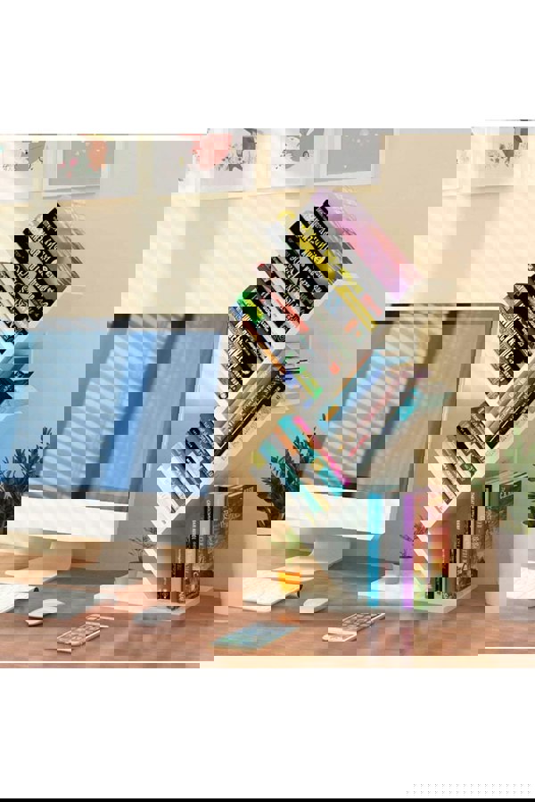 Living and Home 5 Tier Rustic Standing Tree Bookshelf