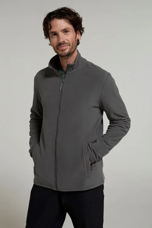 Mountain Warehouse Mens Camber Fleece Jacket - Dark Grey