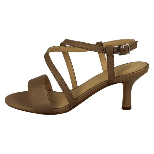 Clarks Ladies Clarks Strappy Heeled Sandals Amali Buckle