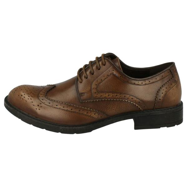 Maverick Mens Maverick Low Heel Brogue Lace Up Shoes