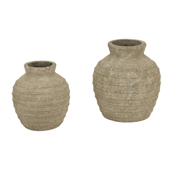 Wyld Haus Starfern Medium Tuscan Grey Stoneware Vase