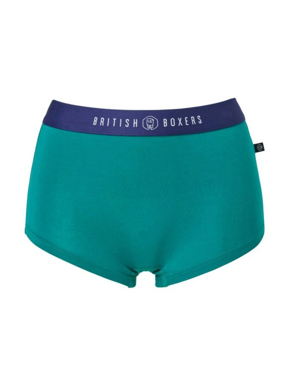 British Boxers Multipack! 4 Pairs of Women's Bamboo Hipster Boxer Briefs – Warm Spice