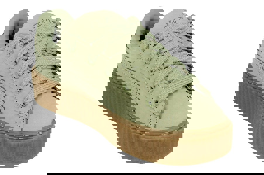 Puma Creeper Phatty Nubuck Unisex Trainers 396813   - Green Fog Puma Gold 02 - Photo 3