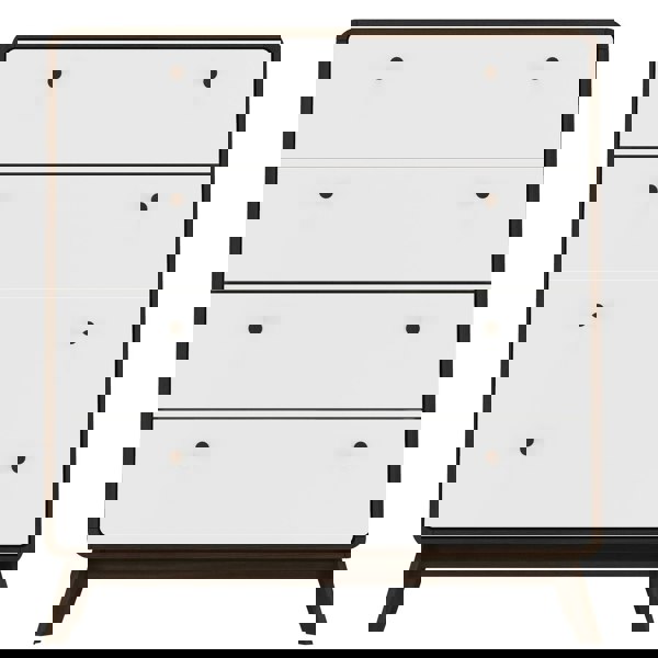 Dorel Home LOFT24 Cassie 4 Drawer Dresser WalnutWhite
