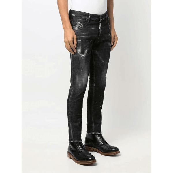 Dsquared Cool Guy Icon Printed Jeans   in  Black