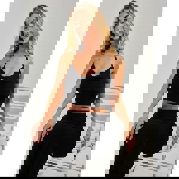 Pink Vanilla Waffle Chain Gold Top