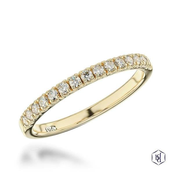 Sarah Layton 18ct Yellow Gold Skye Eternity Wedding Band - 0.22ct