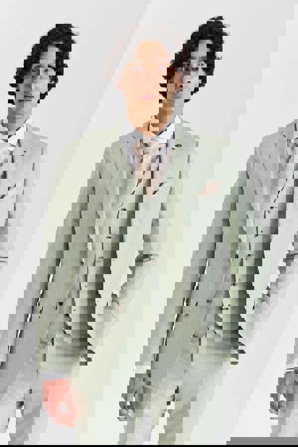 Paul Andrew Belmont - Men's Sage Green 3 Piece Suit