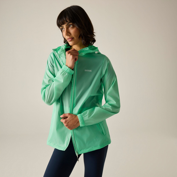 Regatta Womens Pack It III Waterproof Jacket - Ice Green