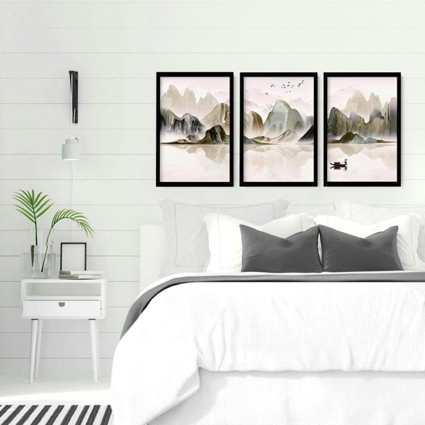 Wall decor bedroom | set of 3 wall art prints