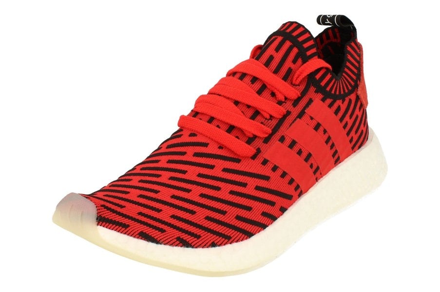 Adidas Originals NMD_R2 PK Mens Sneakers  - Red Black White Bb2910 - Photo 0