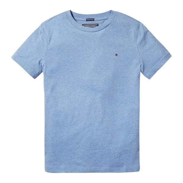 Tommy Hilfiger Childrens/Kids Original Embroidered Logo T-Shirt - Light Blue - 