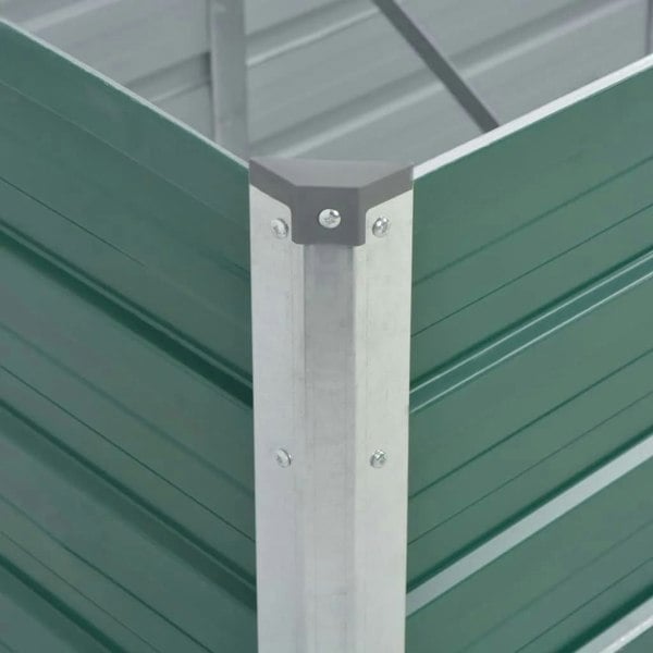 Berkfield Garden Raised Bed Galvanised Steel 240x80x45 cm Green