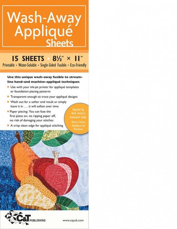 Wash-Away Appliqué Sheets