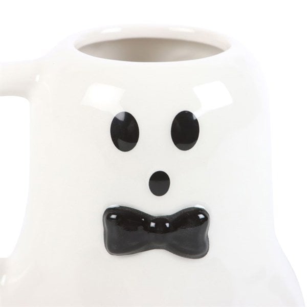 Serano Mr Boo Ghost Shaped Mug with Bow Tie