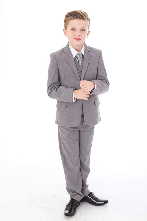 Boys silver grey suit