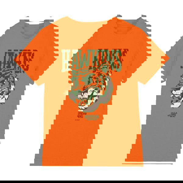 Stranger Things Childrens/Kids Hawkins High Tiger Mascot T-Shirt - Orange - 
