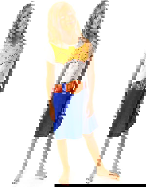 Disney Girls White Toy Story Short Sleeve Skater Dress