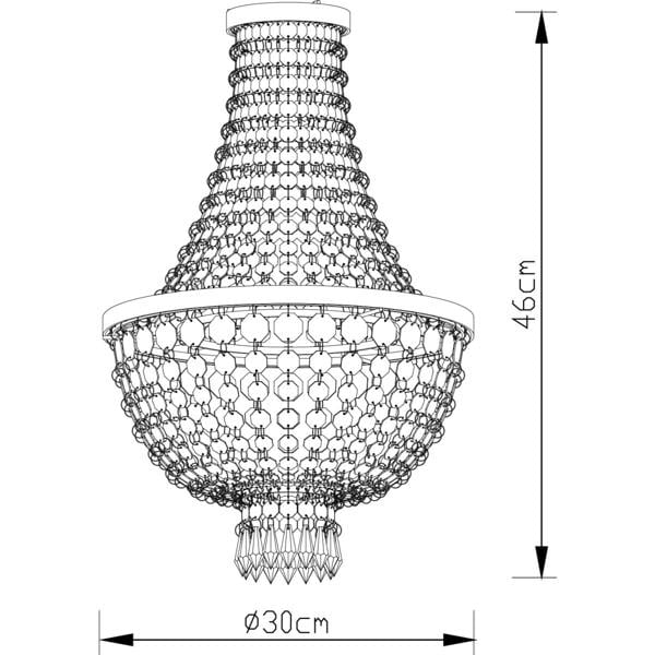 COSYLYTE Adelle 2-Tier Easyfit Beaded Lamp Shade