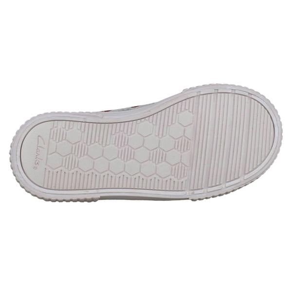 Clarks Girls Clarks Canvas Metallic Strawberry Design Shoes Foxing Fraise