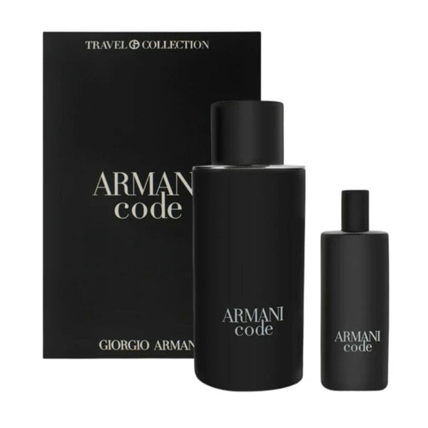Armani Men's Aftershave Armani Code Eau de Toilette Men's Aftershave Gift Set (125ml Refillable +15ml)