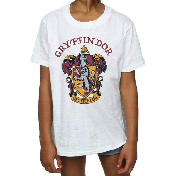 Harry Potter Girls Gryffindor Cotton T-Shirt - White