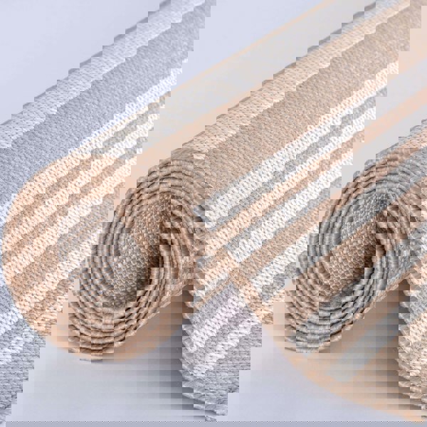 Striped Design Outdoor Rug for Garden in Beige | The Rugs