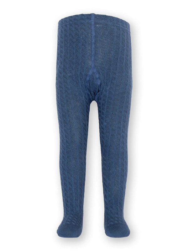 Kite Girls Organic Cable Tights Navy