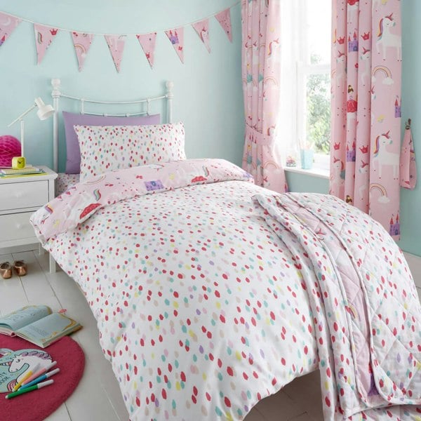 Castle Unicorn Bedding Kids Bedding - Happy Linen Company