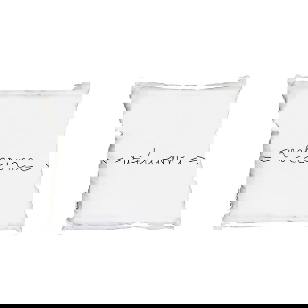 Benjamin Tate Design Text Welcome (Outdoor Cushion)