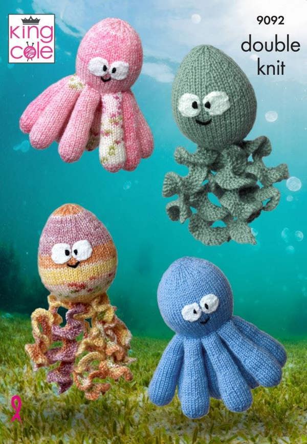 King Cole Knitting Pattern 9092, Toys - Intermediate