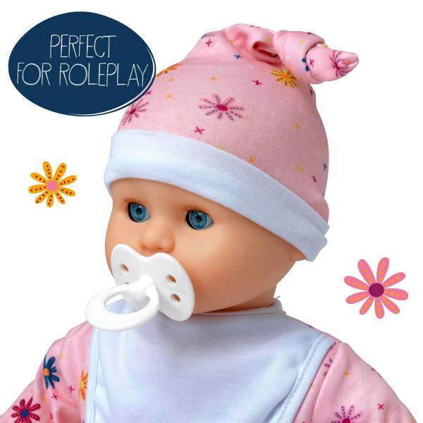 Dolls World Little Treasure - 38cm Soft Bean Bodied White Doll - For ages 18 months+
