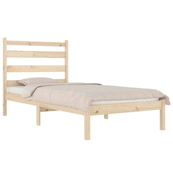 Berkfield Bed Frame Solid Wood Pine 100x200 cm