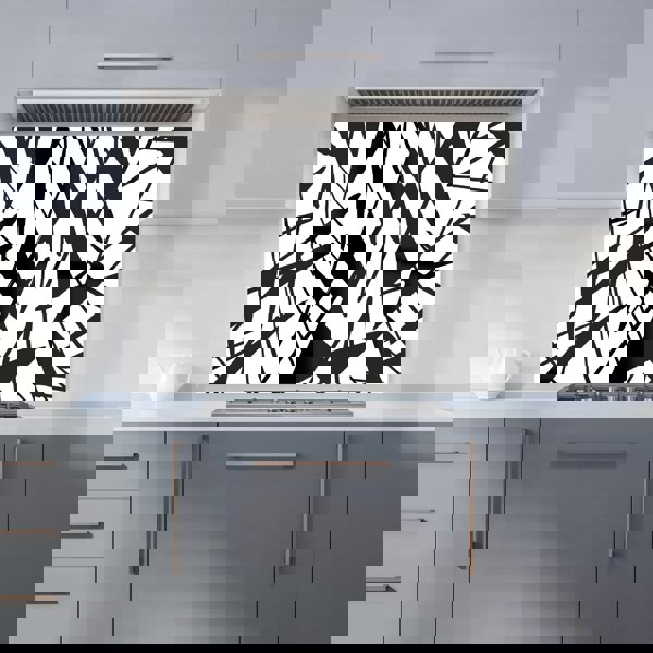 Warren Reed - Designer Brush Abstract Pattern Kitchen Splashback