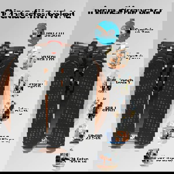 Centra Mini Stepper Adjustable Resistance Rope Aerobic Step Trainer Fitness