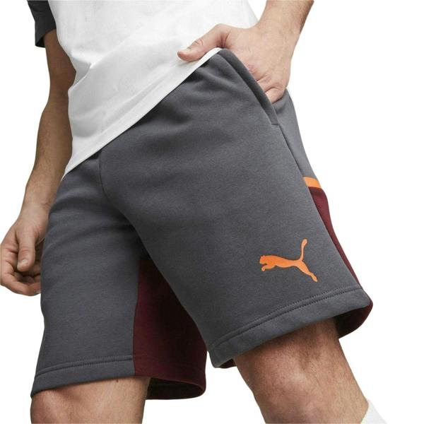 Puma Mens Casuals Elasticated Manchester City FC Football Shorts - Grey - 