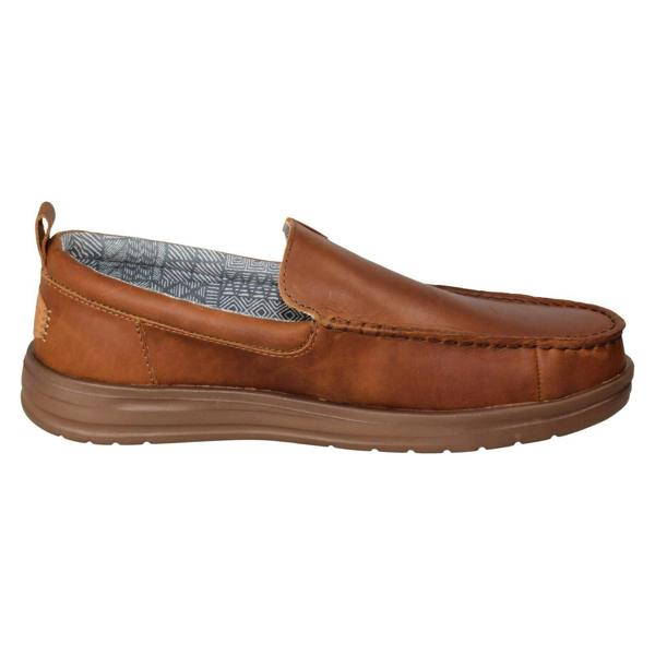 HEYDUDE Mens Hey Dude Slip On Leather Shoes Wally Grip