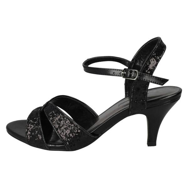 Anne Michelle Ladies Anne Michelle Peep Toe Mid Heel Sandal